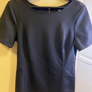 Women’s Black knitted slim fitting shirt